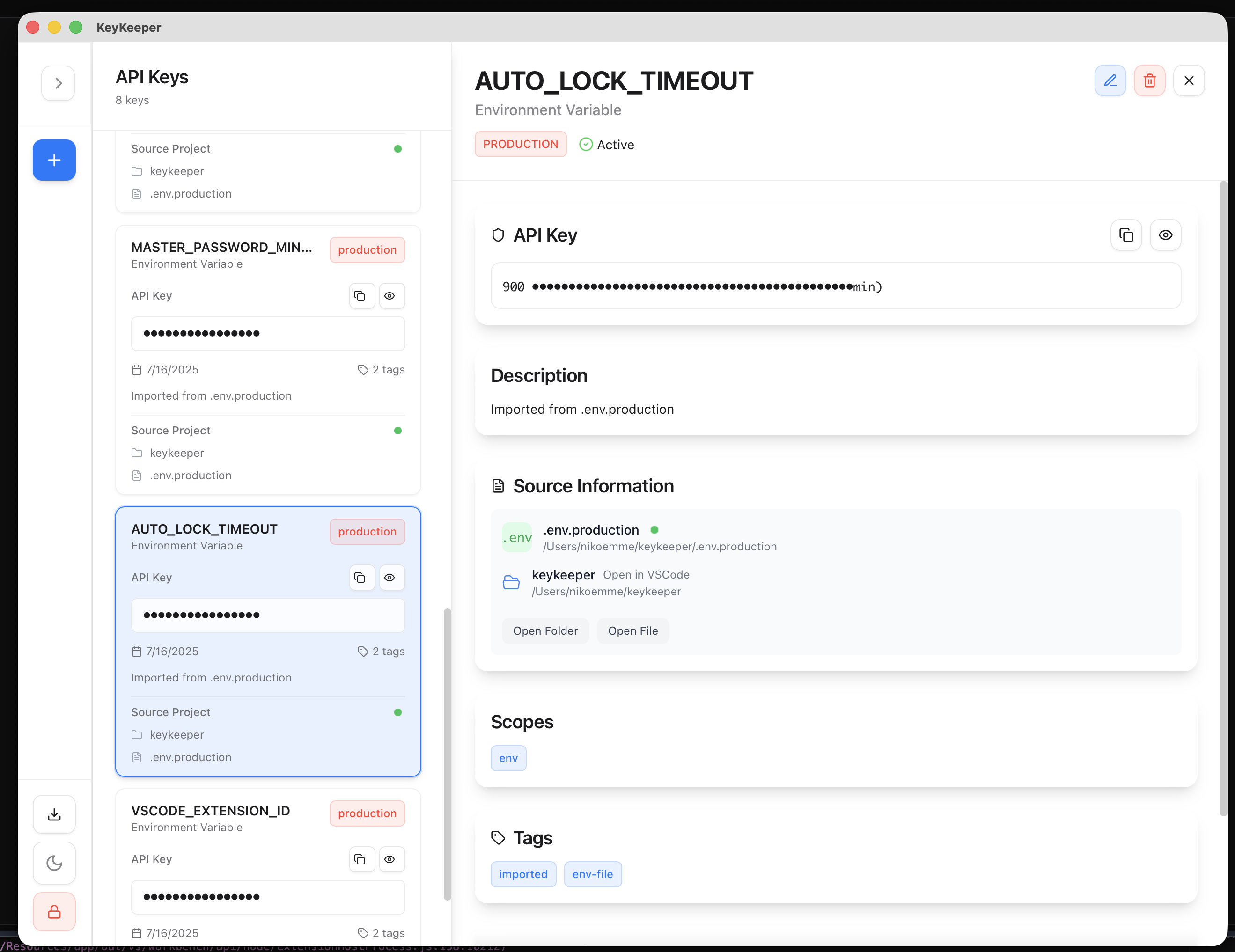 KeyKeeper Key Details
